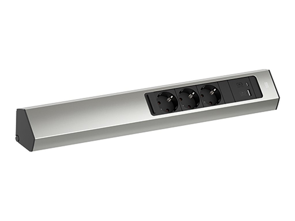 Bachmann CASIA 2 - Steckdosenleiste - lang - Wechselstrom 250 V - Eingabe, Eingang CEI 23-50 S 17 - Ausgangsanschlüsse: 3 (CEE 7/3, Typ F, 24 pin USB-C, USB)
