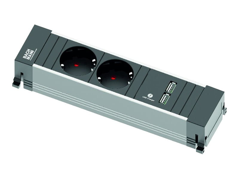 Bachmann POWER FRAME - 3-way - Steckdosenleiste - Eingabe, Eingang GST18 - Ausgangsanschlüsse: 2 (4-poliger Mini-USB Typ A, Stromversorgung)