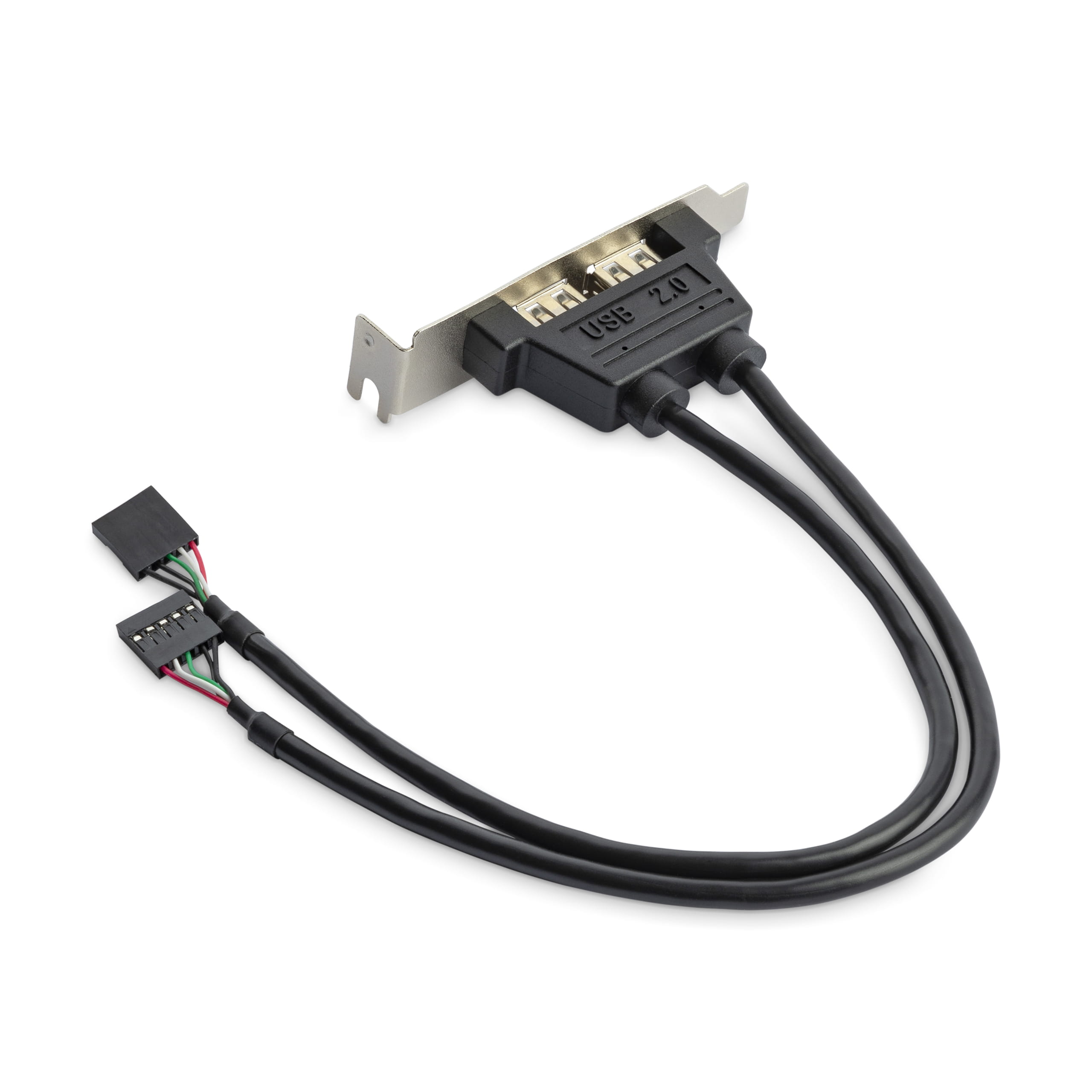 StarTech.com 2 Port USB 2.0 Low Profile Slotblech - Buchse - USB-Konsole - USB (W)