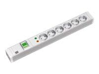 Bachmann Steckdosenleiste (Rack - einbaufähig) - Wechselstrom 230 V - Ausgangsanschlüsse: 6 - 1U - 48.3 cm (19")