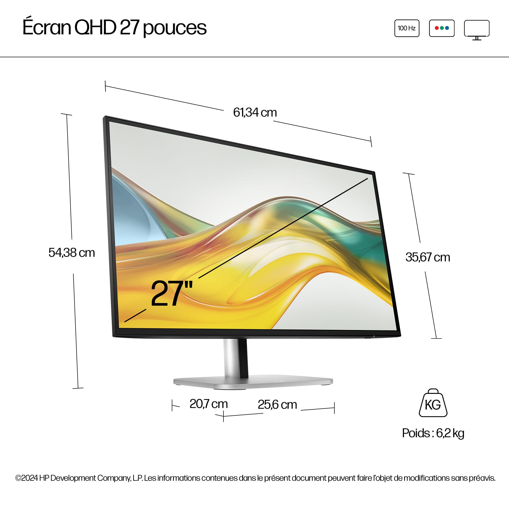 HP 527pq - Series 5 Pro - LED-Monitor - 68.6 cm (27")