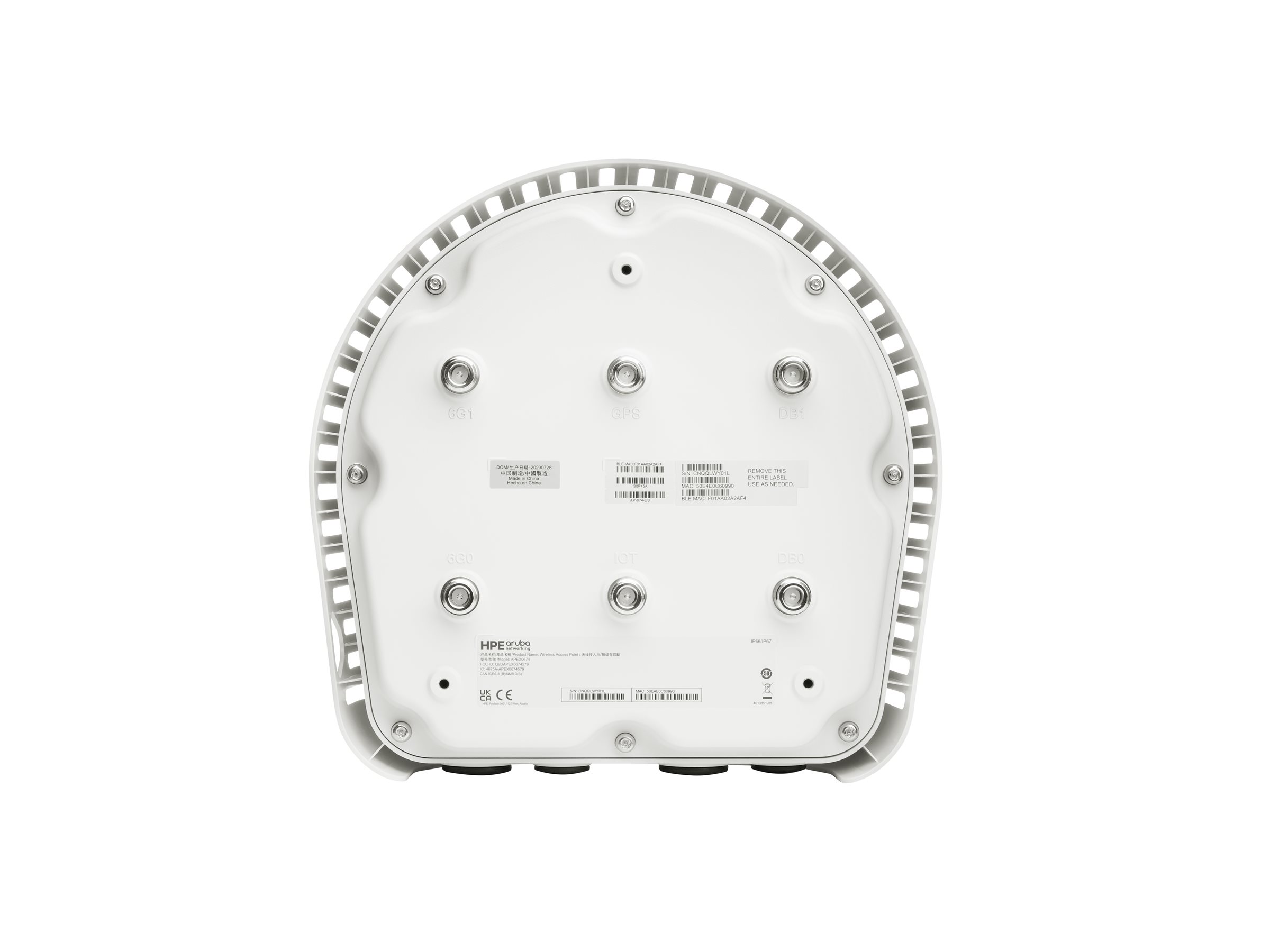 HPE Aruba Networking AP-674 (EGF1) TAA - Connectorized