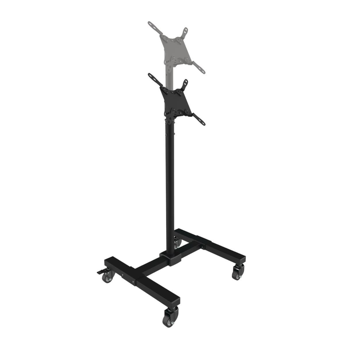 Tripp Eaton Tripp Lite Series Mobile TV Stand - Height Adjustable, 13" to 42" TVs and Monitors, Locking Casters, Black - Wagen - für interaktives Flachfeld- / LCD-Display - Aluminium, Stahl - Schwarz - Bildschirmgröße: 33-106.7 cm (13"-42")