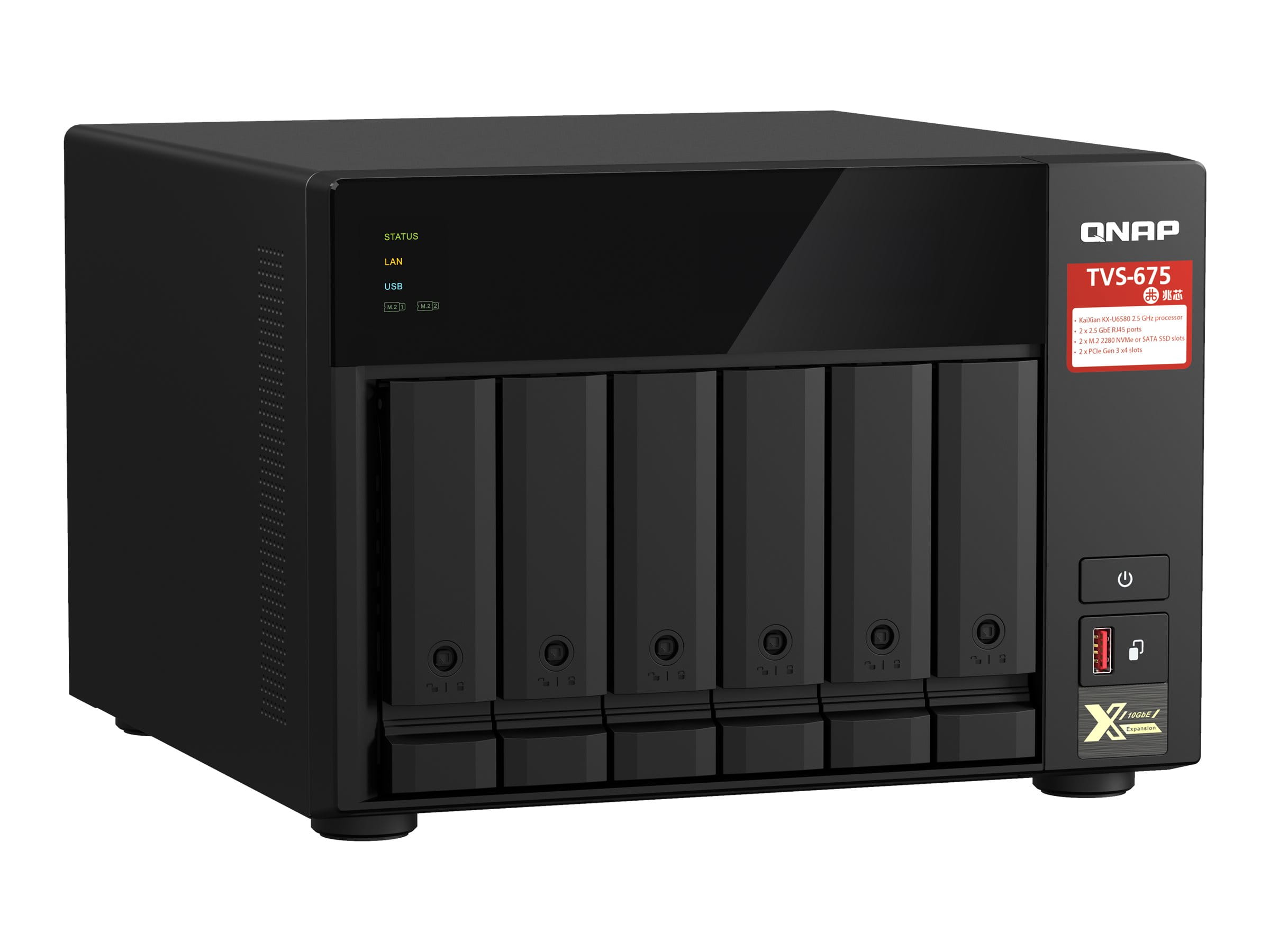 QNAP TVS-675 - NAS-Server - 6 Schächte - SATA