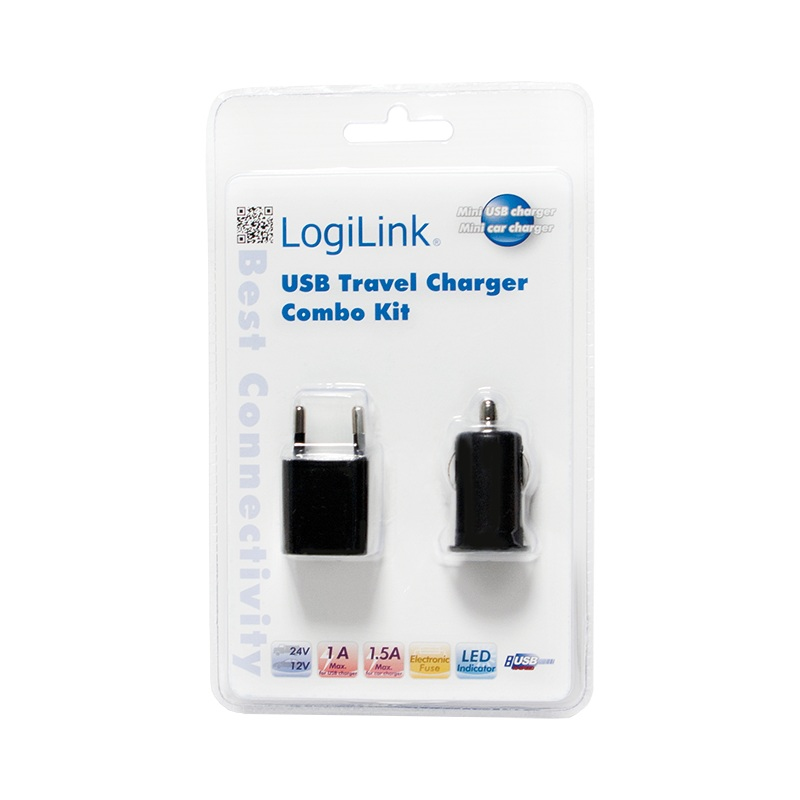 LogiLink Netzadapter-Kit - (AC-Netzteil, Kfz-Netzteil)