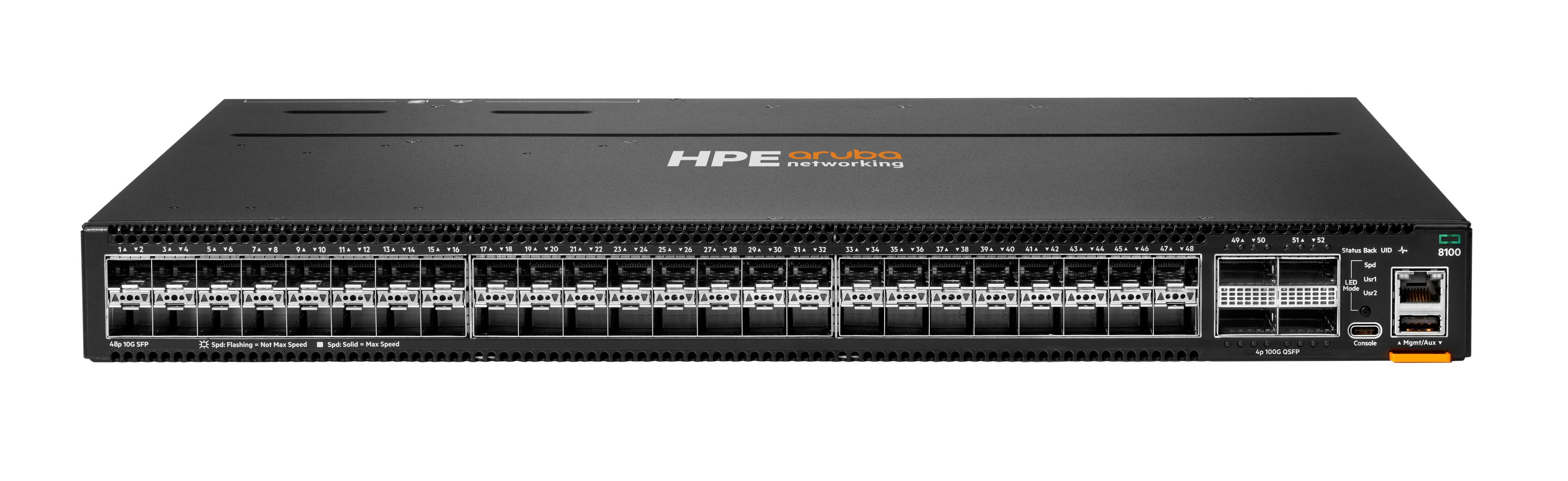 HPE Aruba Networking CX 8100 48p SFP+ 25G 4p