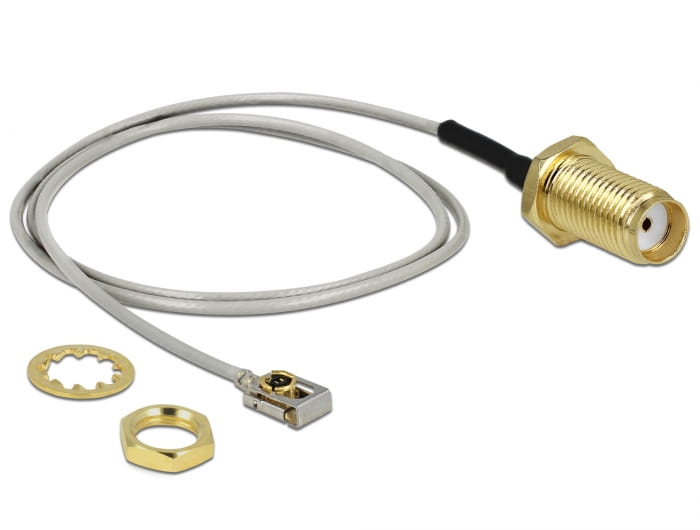 Delock Antennenkabel - SMA weiblich Bulkhead