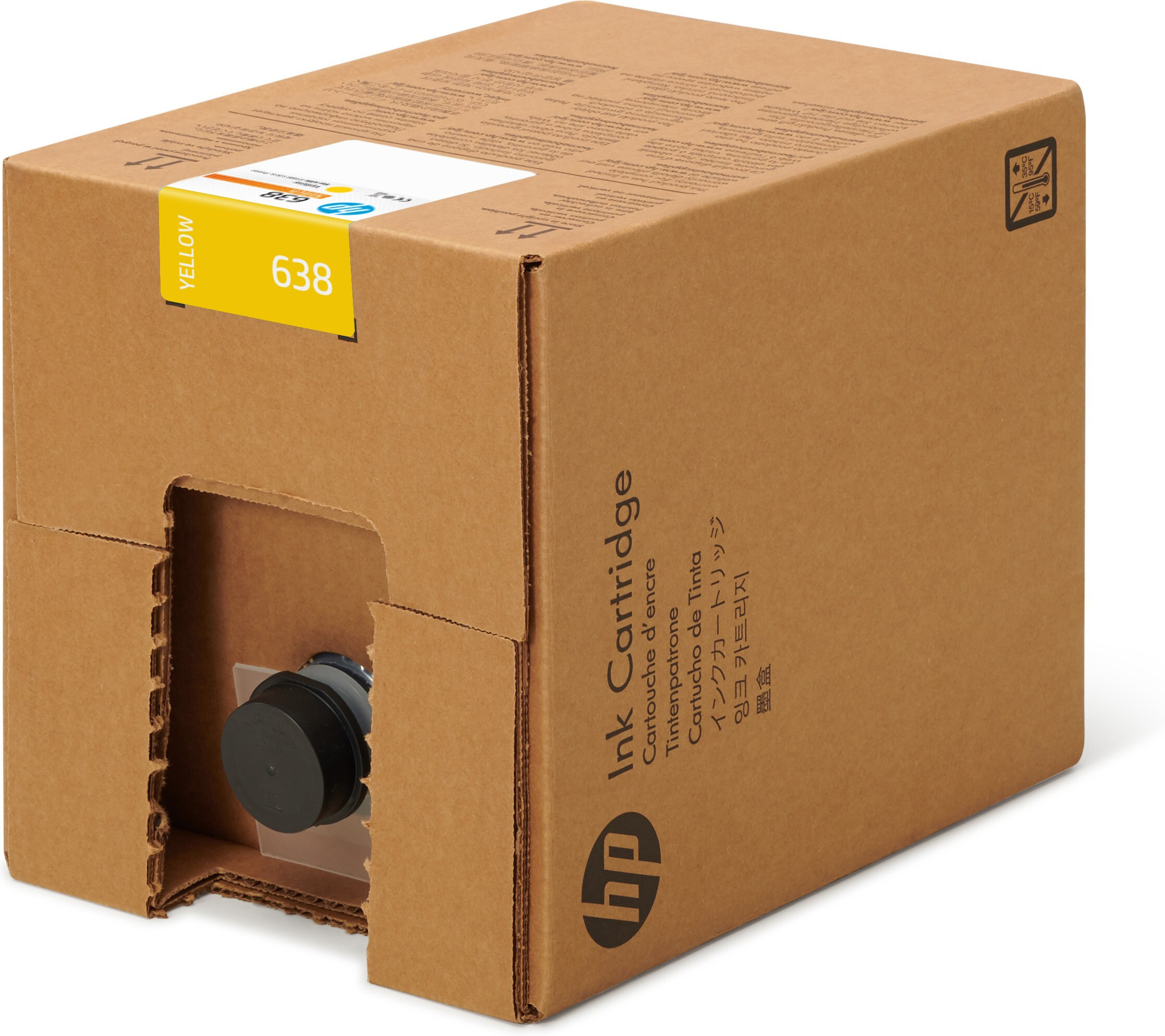 HP 638 Gelb Stitch Druckerpatrone für Dye-Sublimationsdruck, 10 l, HP Stitch S1000 Drucker, Thermal Inkjet, Gelb, Haus, Homeoffice, Vereinigte Staaten, Singapur, Puerto Rico, 244,5 mm