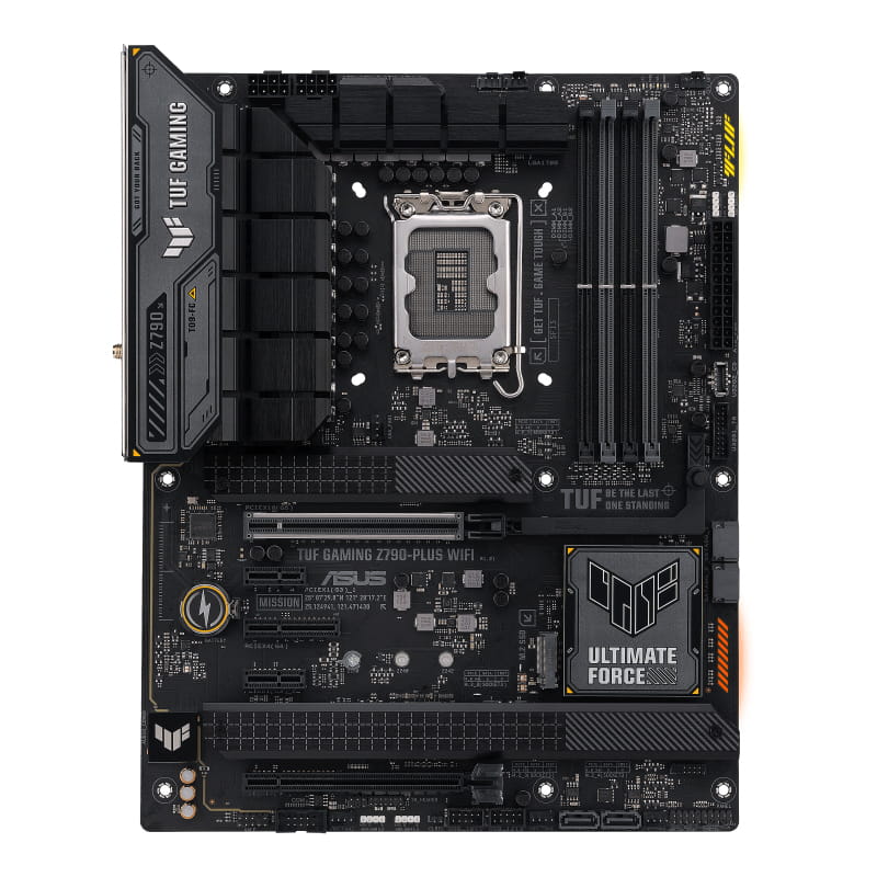 ASUS TUF GAMING Z790-PLUS WIFI - Motherboard - ATX - LGA1700-Sockel - Z790 Chipsatz - USB-C 3.2 Gen 2x2, USB-C 3.2 Gen2, USB 3.2 Gen 2, USB 3.2 Gen 1 - 2.5 Gigabit LAN, Wi-Fi 6E, Bluetooth - Onboard-Grafik (CPU erforderlich)