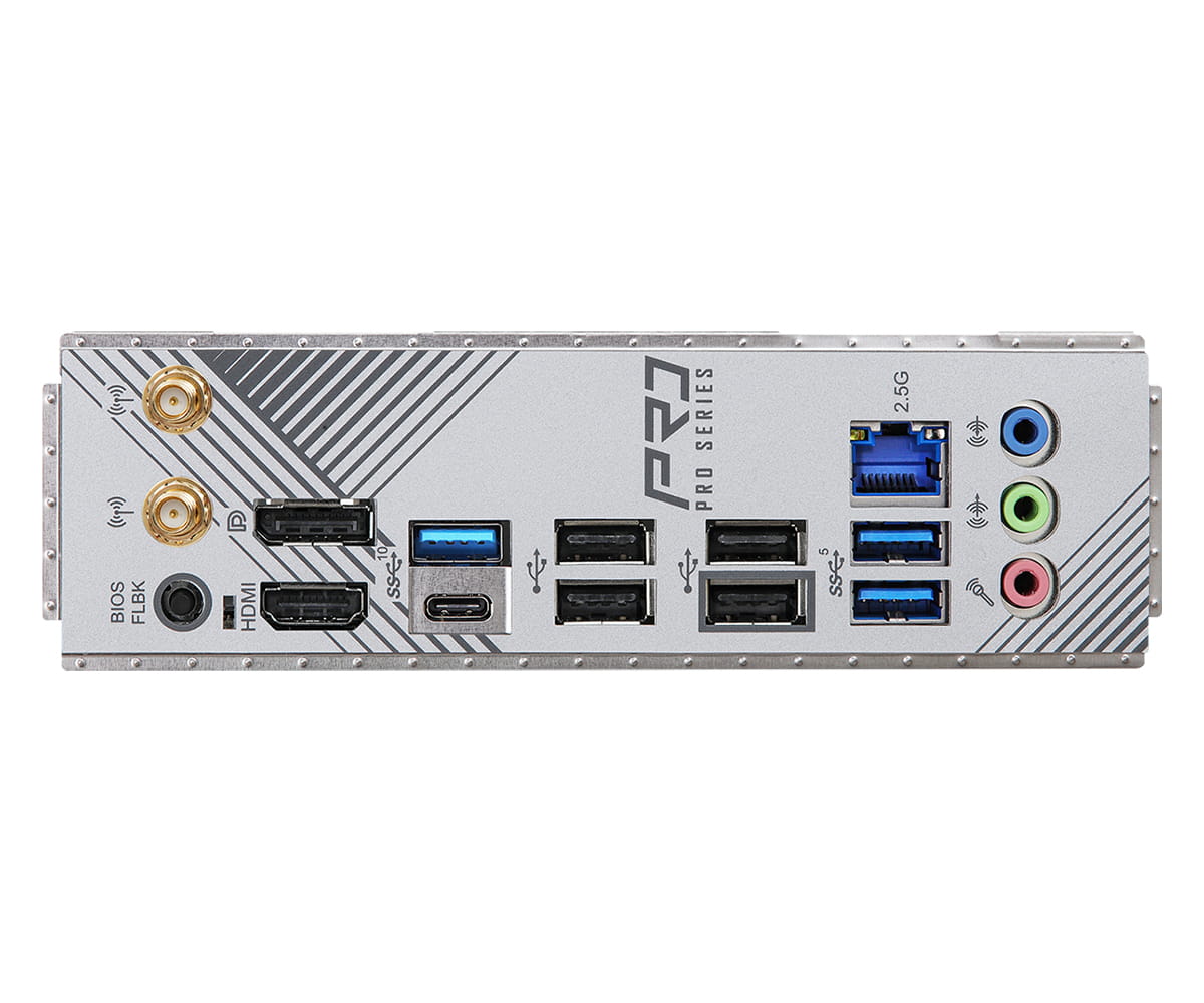 ASRock B650M Pro RS WiFi - Motherboard - micro ATX - Socket AM5 - AMD B650 Chipsatz - USB-C 3.2 Gen2, USB-C 3.2 Gen 1, USB 3.2 Gen 2, USB 3.2 Gen 1 - 2.5 Gigabit LAN, Wi-Fi 6E, Bluetooth - Onboard-Grafik (CPU erforderlich)