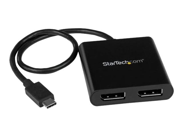 StarTech.com USB-C auf DisplayPort Multi-Monitor Adapter - 2-Port MST Hub - USB C zu 2x DP Splitter - USB Typ C zu DP MST Hub - DisplayPort-Adapter - 24 pin USB-C (M)