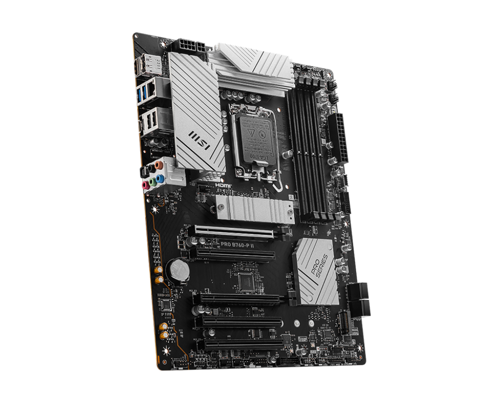 MSI PRO B760-P II - Motherboard - ATX - LGA1700-Sockel - B760 Chipsatz - USB 3.2 Gen 1, USB-C 3.2 Gen2 - 2.5 Gigabit LAN - Onboard-Grafik (CPU erforderlich)