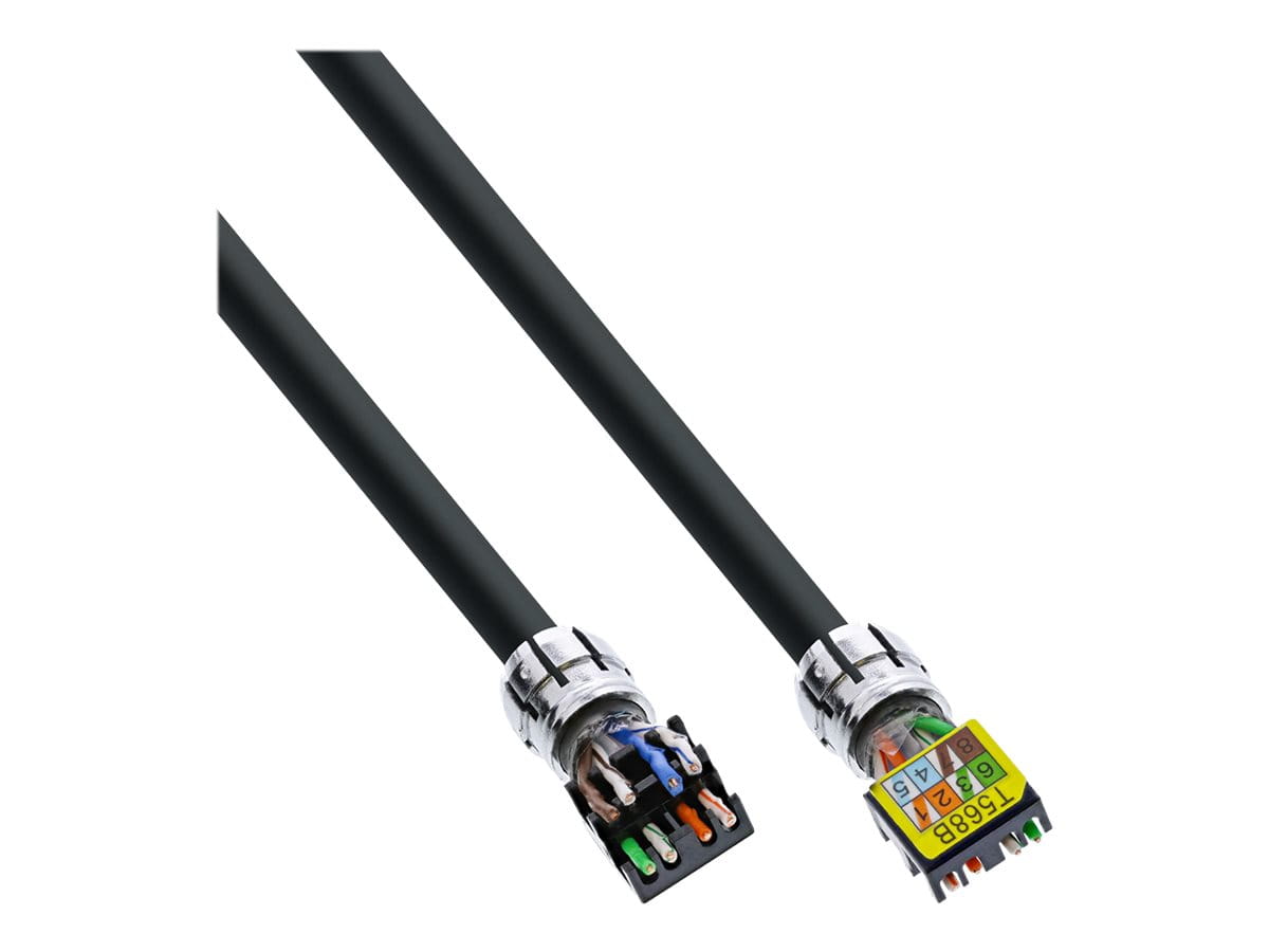 InLine Patchkabel - U/UTP - Cat.6A - halogenfrei - AWG23 Kupfer - schwarz - 30m