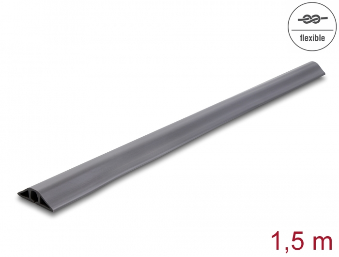 Delock Kabelkanal - flexibel, 50 x 13 mm - Boden montierbar