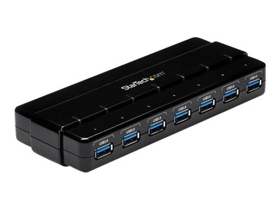 StarTech.com 7 Port USB 3.0 SuperSpeed Hub - USB 3 Hub Netzteil / Stromanschluss und Kabel StarTech.com 7 Port USB 3.0 SuperSpeed Hub - USB 3 Hub Netzteil / Stromanschluss und Kabel