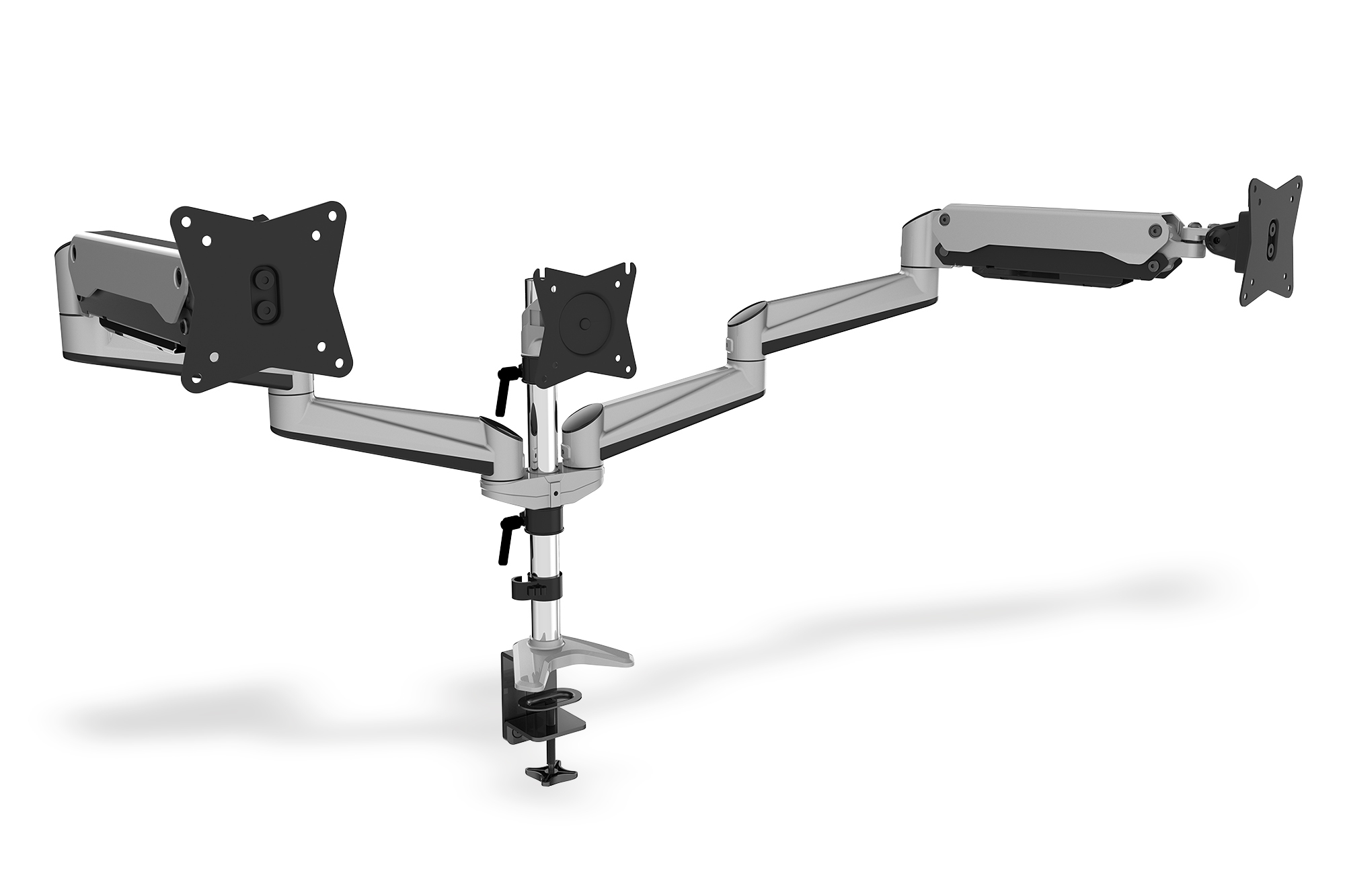 DIGITUS Triple Monitor - mit Gasdruckfeder und Klemmbefestigung