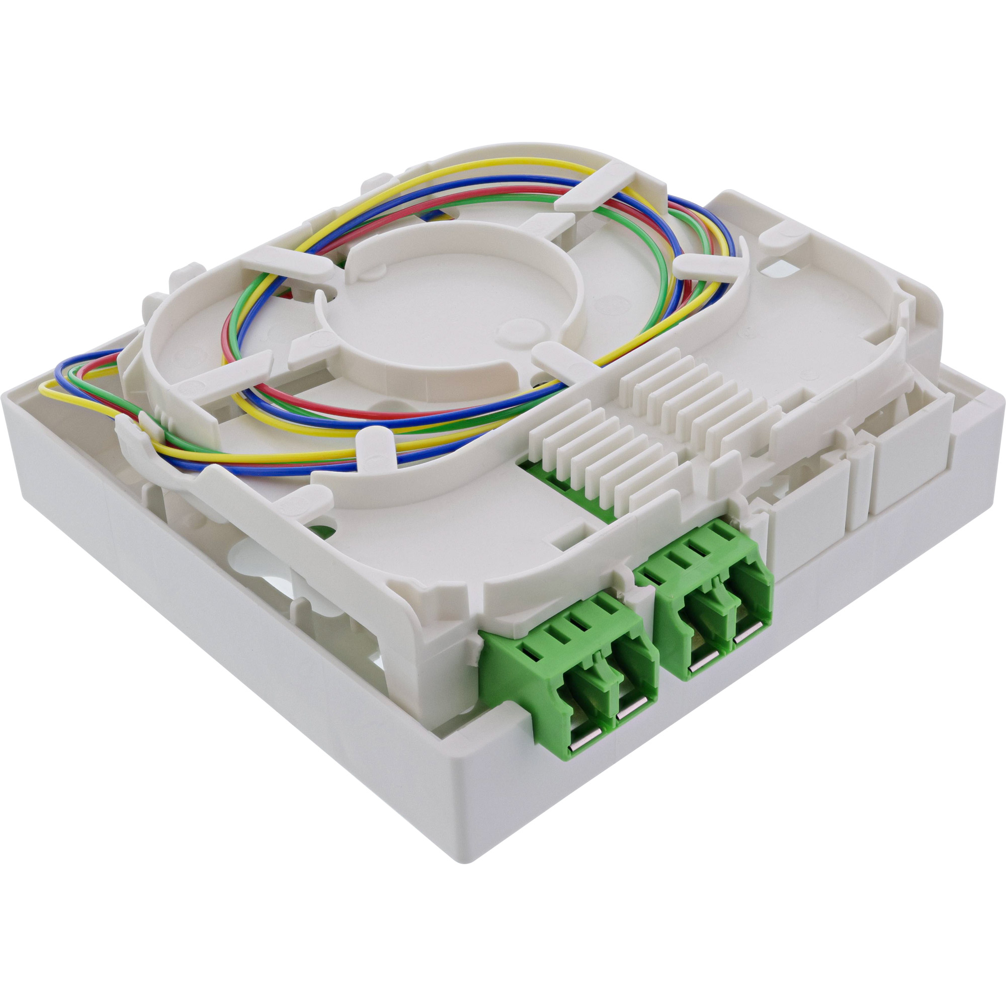 InLine FTTH Verlängerungsbox vorkonfektioniert 4x LC/APC 9/125µm 30m