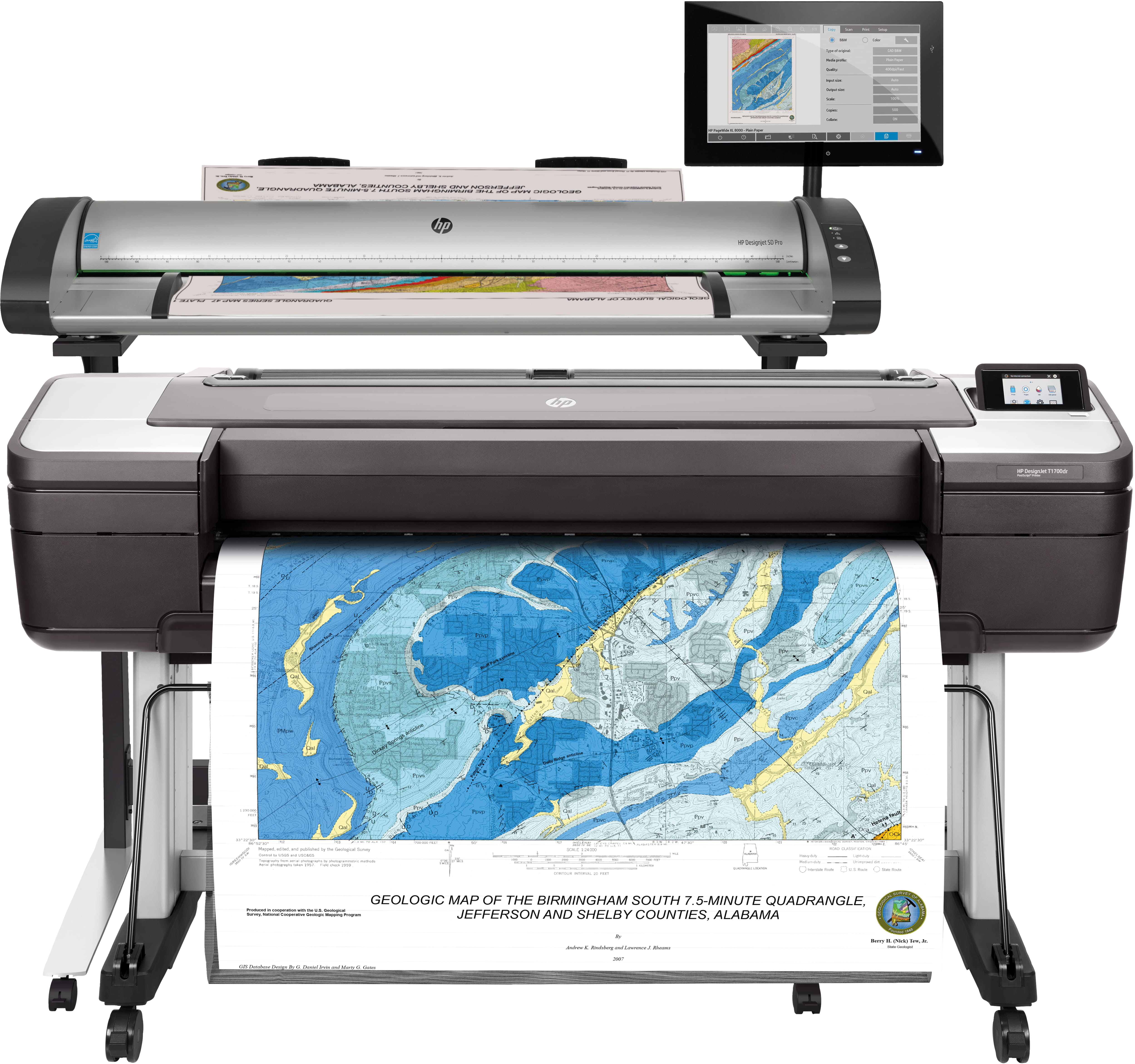 HP DesignJet T1700dr - 1118 mm (44") Großformatdrucker