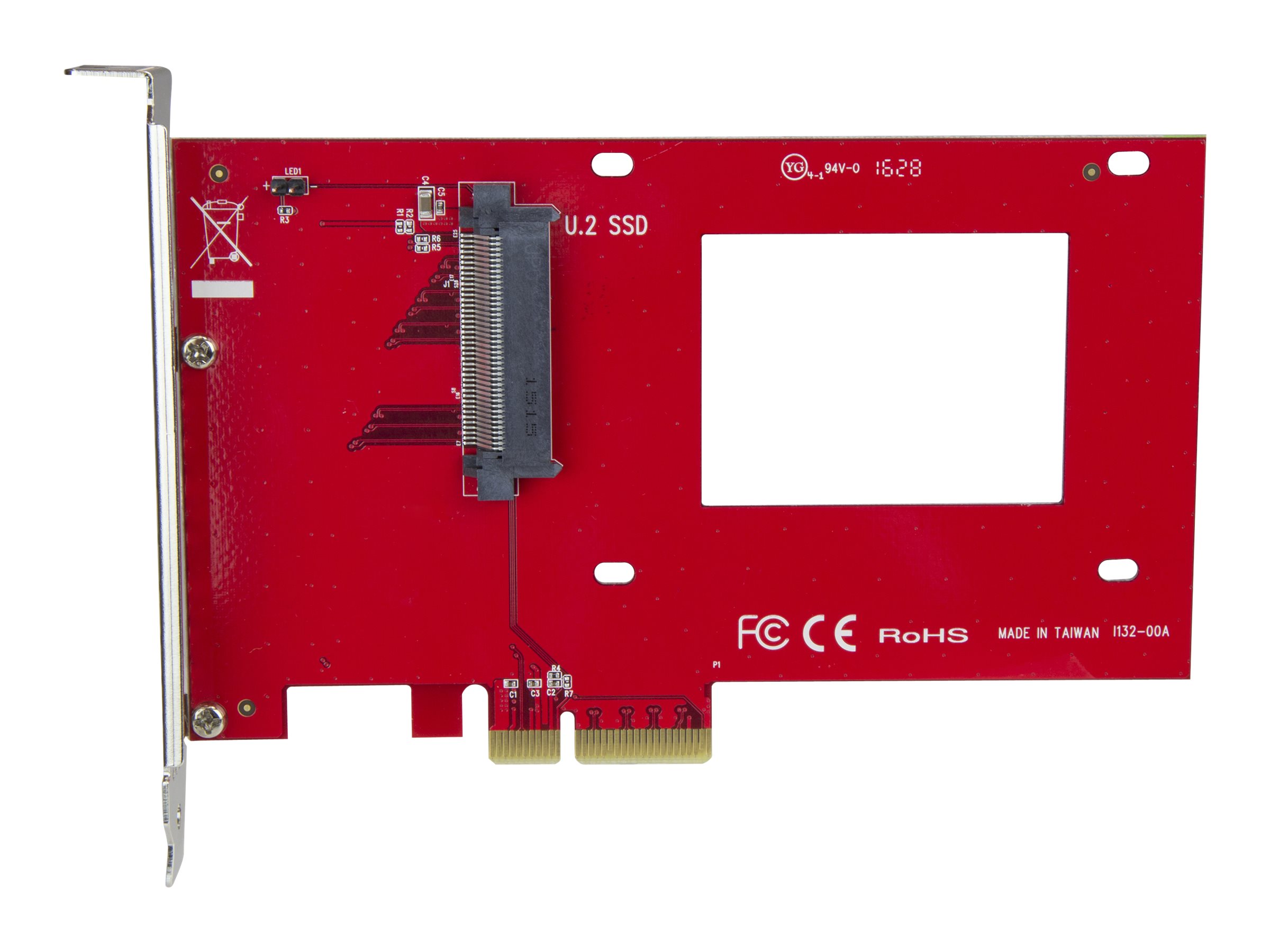 StarTech.com U.2 auf PCIe Adapter für 2,5" U.2 NVMe SSD - SFF 8639 - 4x PCI Express 3.0 - NVMe PCIe Adapter - U.2 PCIe Karte - Schnittstellenadapter - 2.5" (6.4 cm)
