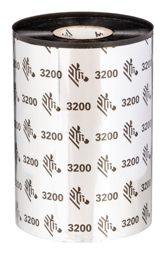 Zebra 3200 Wax/Resin - Schwarz - 110 mm x 300 m
