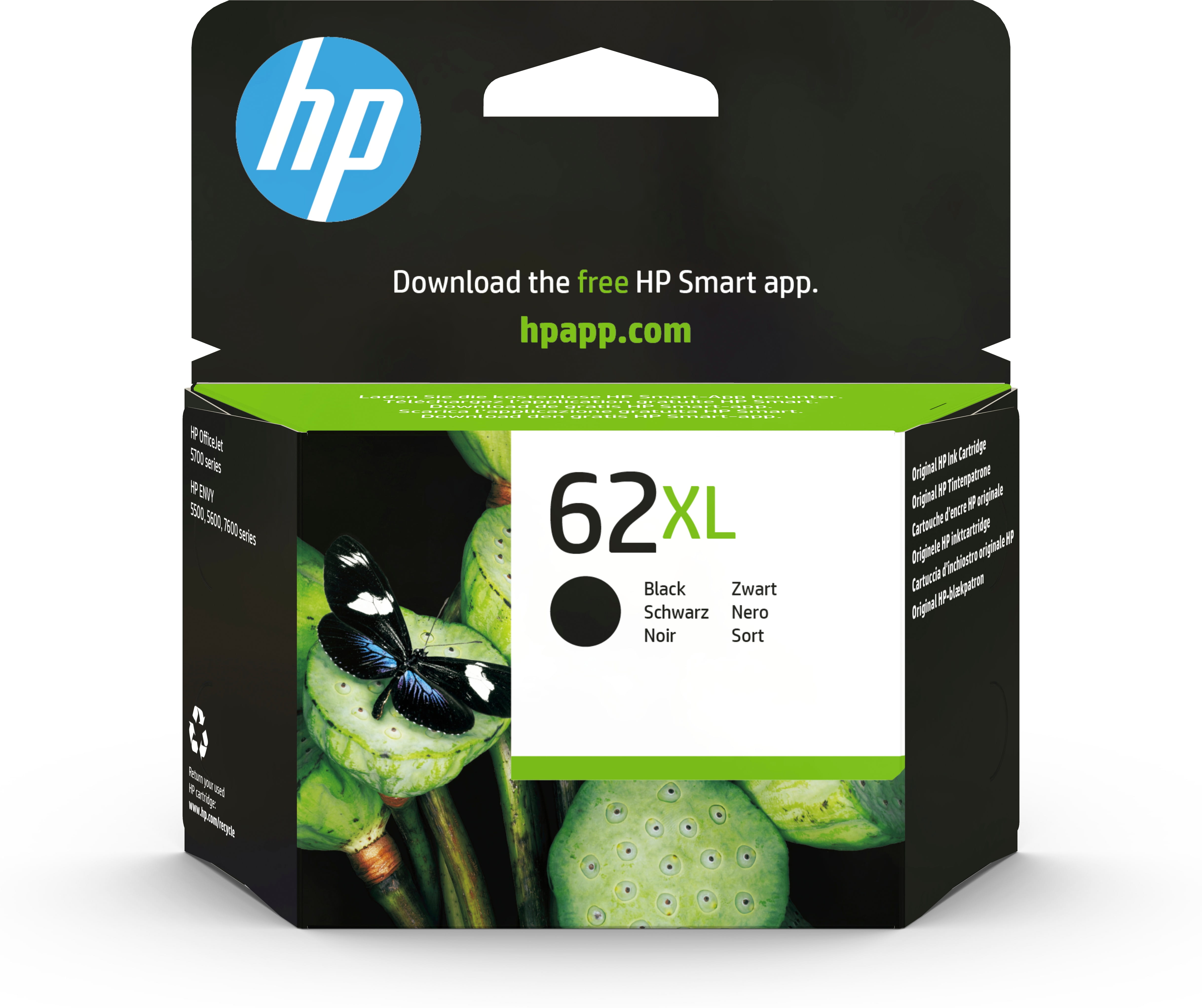HP 62XL - Hohe Ergiebigkeit - Schwarz - original