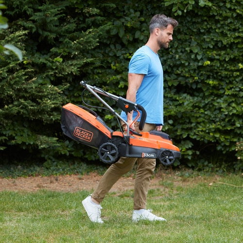 Black & Decker BCMW33184L2, Schieberasenmäher, 400 m², 33 cm, 2,5 cm, 6,5 cm, 35 l