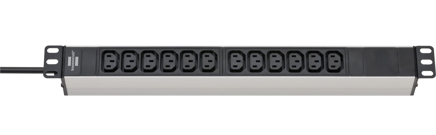 Brennenstuhl 1390007112, 2 m, Drinnen, C13-Koppler, IP20, Schwarz, Silber, 12 AC-Ausgänge