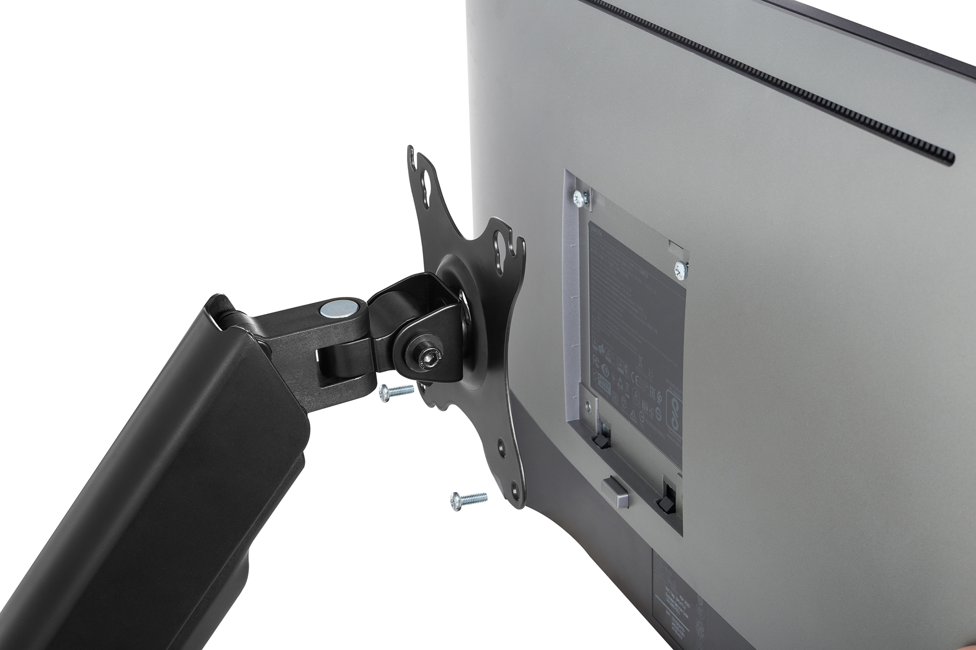 DIGITUS Universelle Monitor-Wandhalterung mit Gasdruckfeder und Schwenkarm