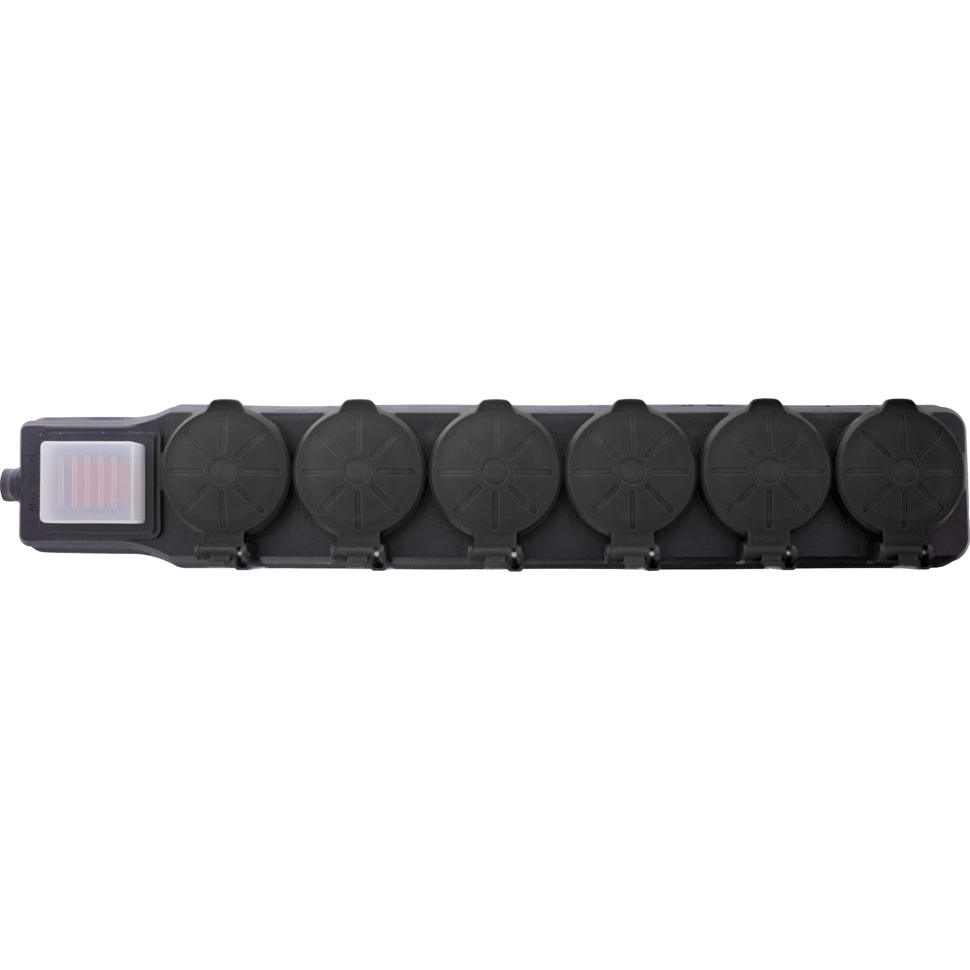 InLine Outdoor-Steckdosenleiste - 6-fach Schutzkontakt - IP44 - mit Schalter - 10m