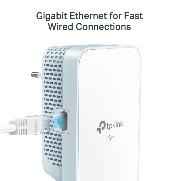 TP-LINK AC750 AV1000 Gigabit WLAN Powerline Adapter Kit, 1000 Mbit/s, IEEE 1901, IEEE 802.3, IEEE 802.3ab, IEEE 802.3u, Type E/F, Gigabit Ethernet, 10,100,1000 Mbit/s, Wi-Fi 5 (802.11ac)