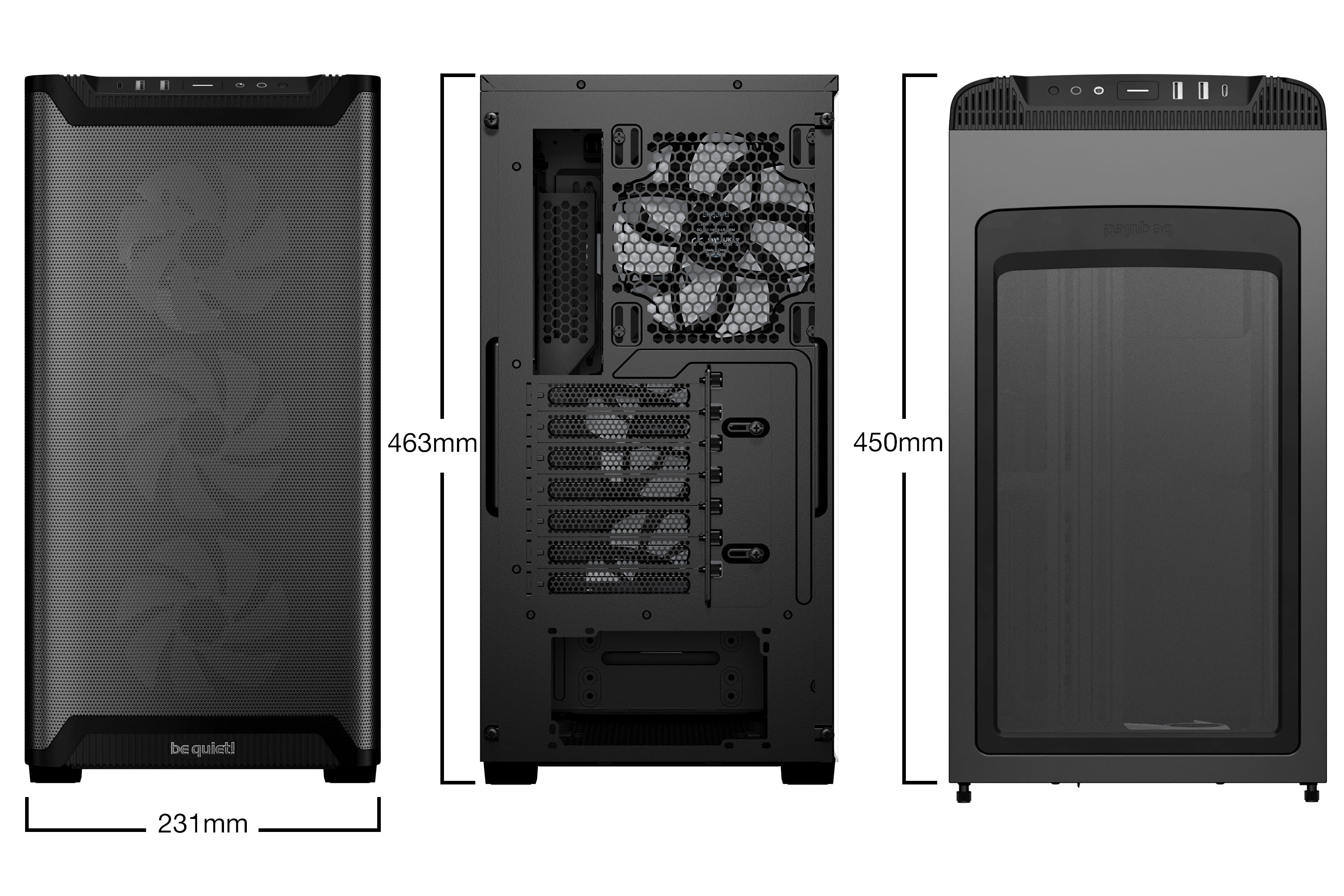 Be Quiet! Pure Base 501 LX - Midi-Tower - ATX - Seitenteil mit Fenster (gehärtetes Glas)
