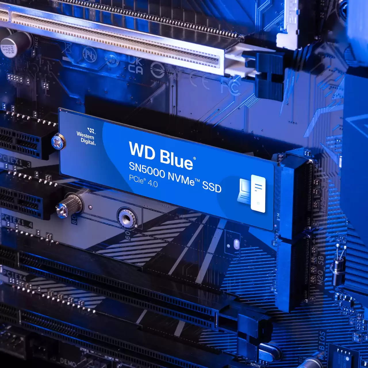 WD Blue SN5000 WDS500G4B0E - SSD - 500 GB - intern - M.2 2280 - PCIe 4.0 x4 (NVMe)