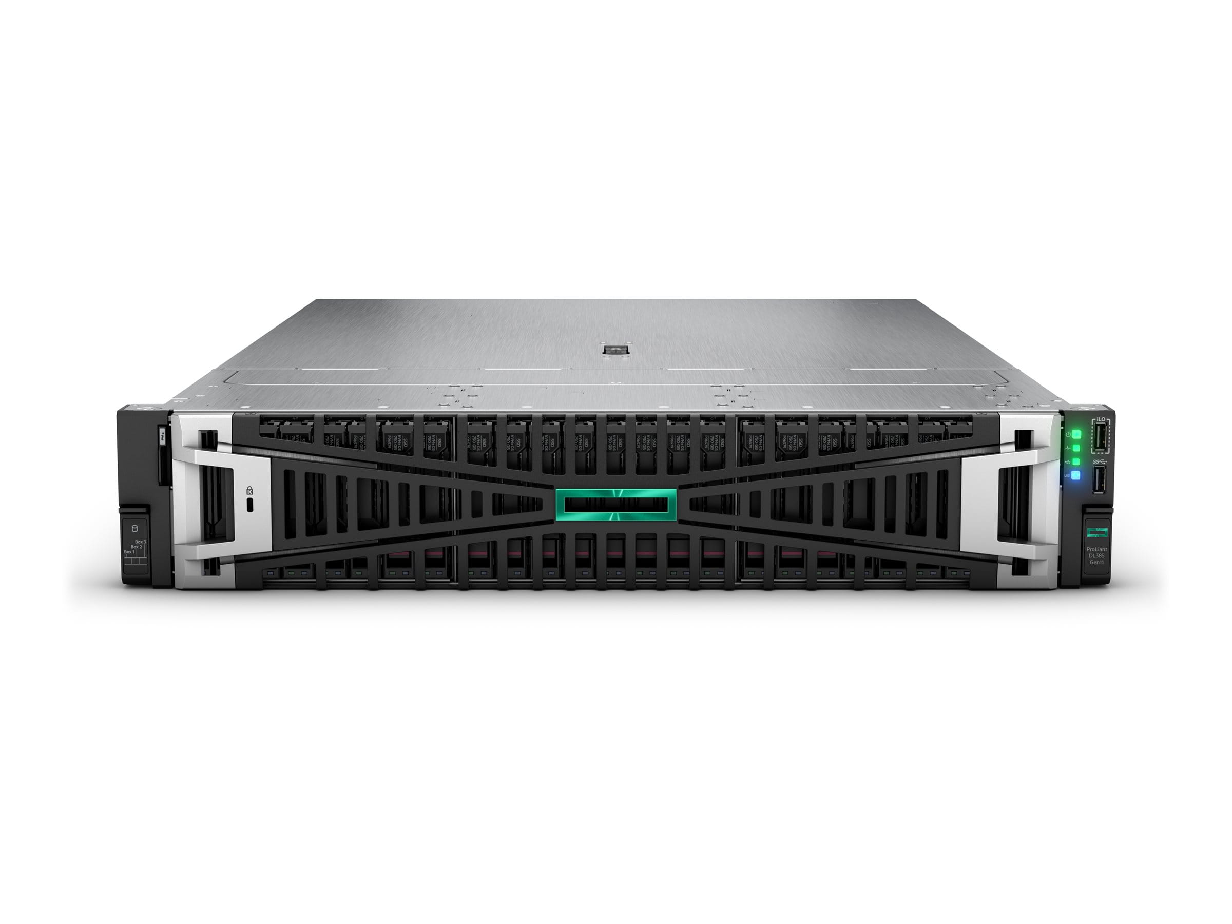 HPE ProLiant DL385 Gen11 Network Choice - 2U - zweiweg - 1 x EPYC 9115 / 2.6 GHz - RAM 64 GB - SATA/SAS - Hot-Swap 8.9 cm (3.5")