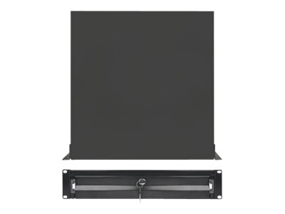 Intellinet 19" Storage Drawer, 2U, Lockable, 466mm Depth, Black - Rack Storage Drawer - Schwarz, RAL 9005 - 2U - 48.3 cm (19")