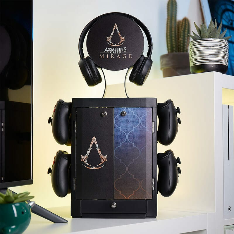 Numskull Games Official Assassin's Creed - Mirage Gaming Locker, Diskettenhalter für Spiele, Xbox, Schwarz, Kabelgebunden, 1 Stück(e)