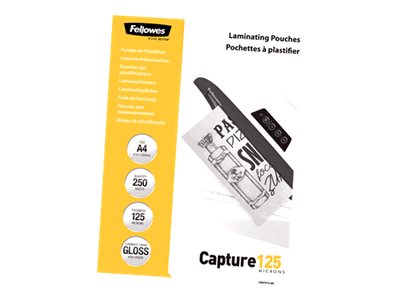 Fellowes Laminating Pouches Capture 125 micron - A4 (210 x 297 mm)