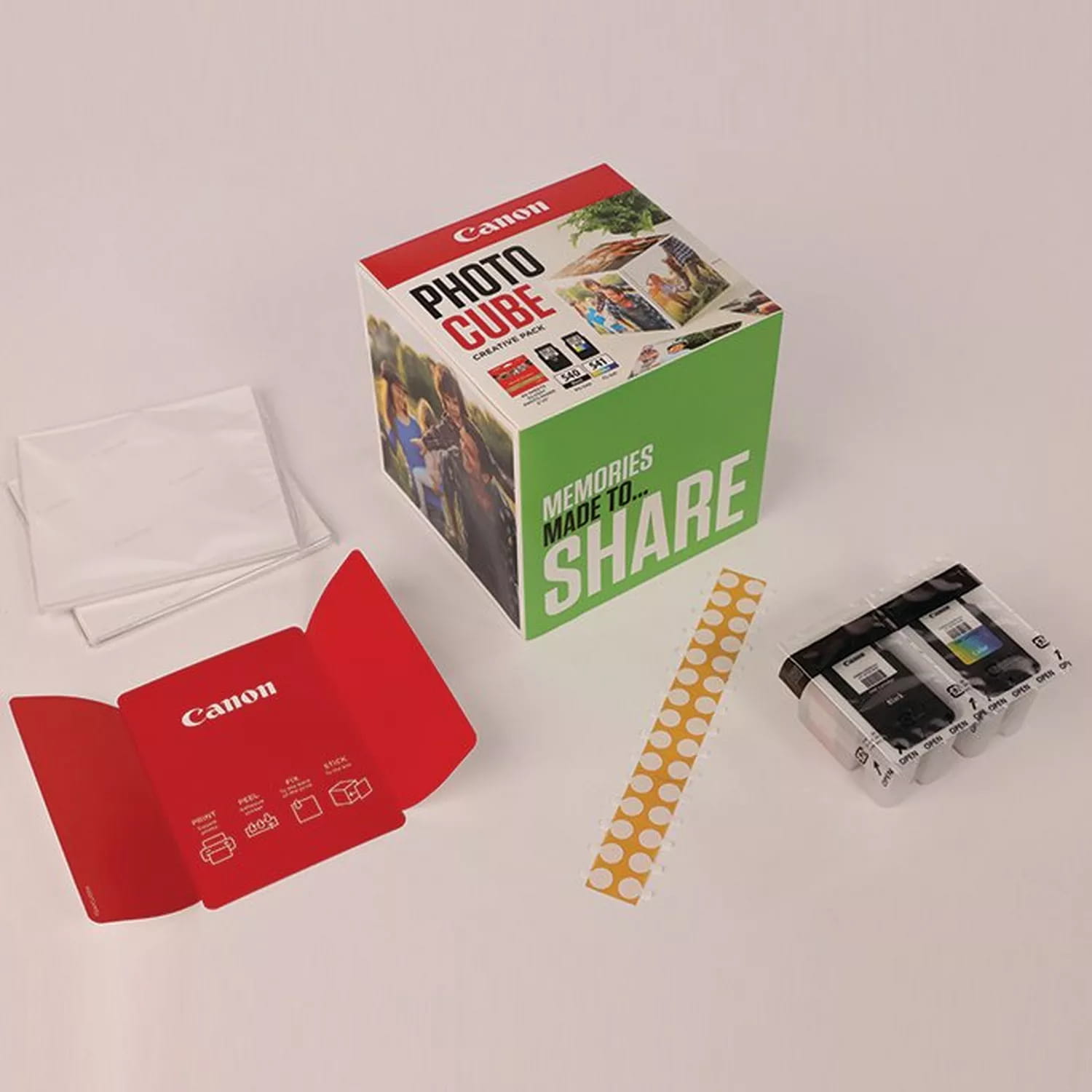 Canon Photo Cube Creative Pack - Glänzend - 2er-Pack - Schwarz, Farbe (Cyan, Magenta, Gelb)