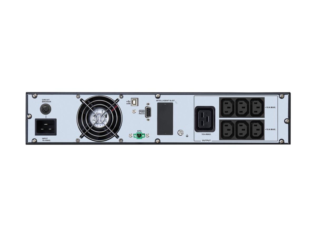 APC Easy UPS On-Line - USV (Rack - einbaufähig) - Wechselstrom 230 V - 2700 Watt - 3000 VA - 1 x Batterie - Lithium-Ionen - RS-232, USB - Ausgangsanschlüsse: 7 - 2U - 48.3 cm (19")