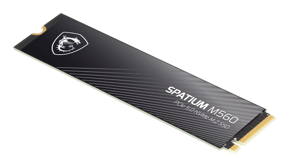 MSI SPATIUM M560 - SSD - 1 TB - intern - M.2 2280 - PCI Express 5.0 x4 (NVMe)