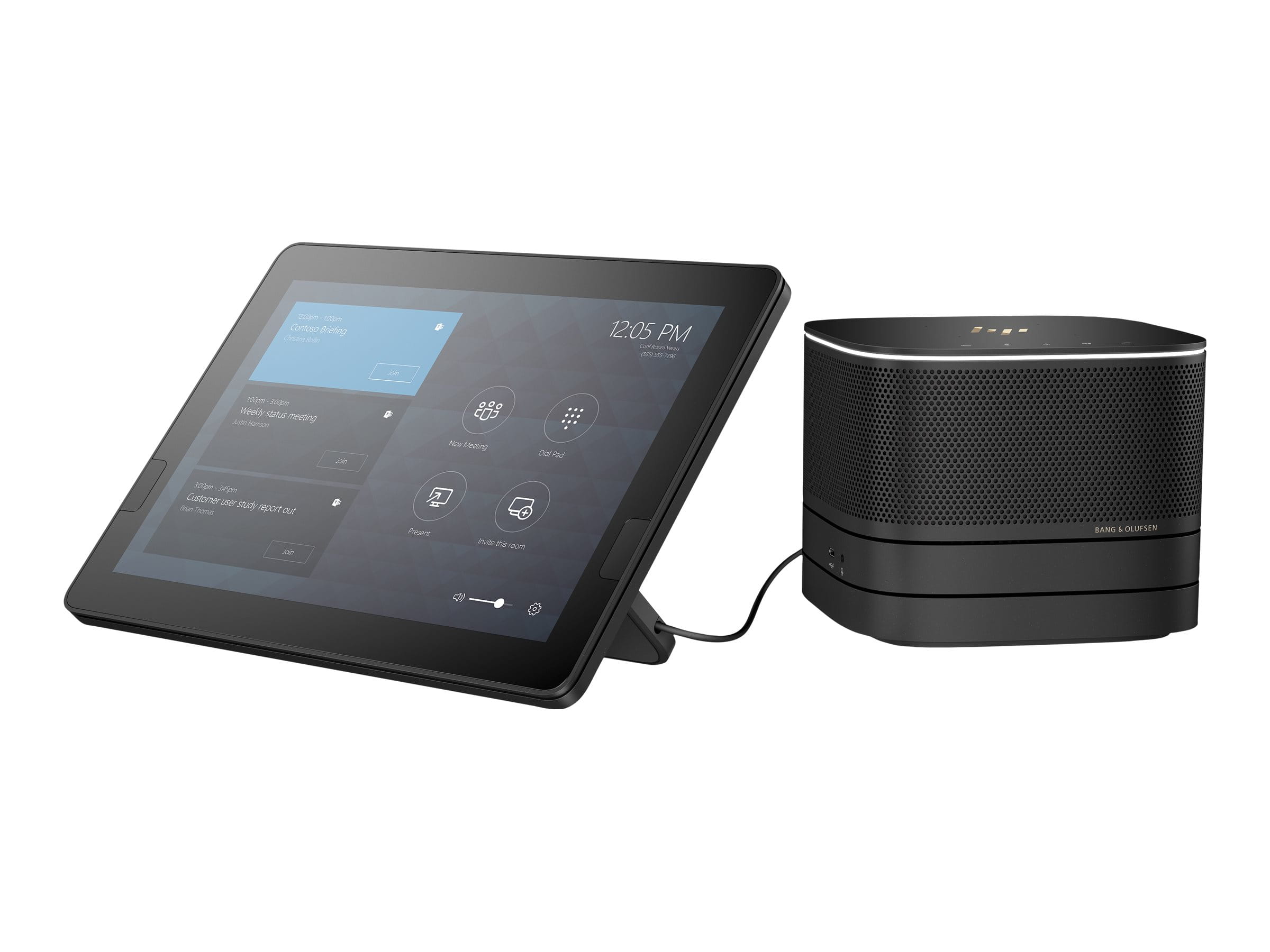 HP Elite Slice G2 with Microsoft Teams Rooms - USFF - Core i5 7500T / 2.7 GHz - vPro - RAM 8 GB - SSD 256 GB - NVMe - HD Graphics 630 - 1GbE - WLAN: 802.11a/b/g/n/ac, Bluetooth 4.2 - Win 10 IoT Enterprise 64-bit - Monitor: LCD 31.2 cm (12.3")