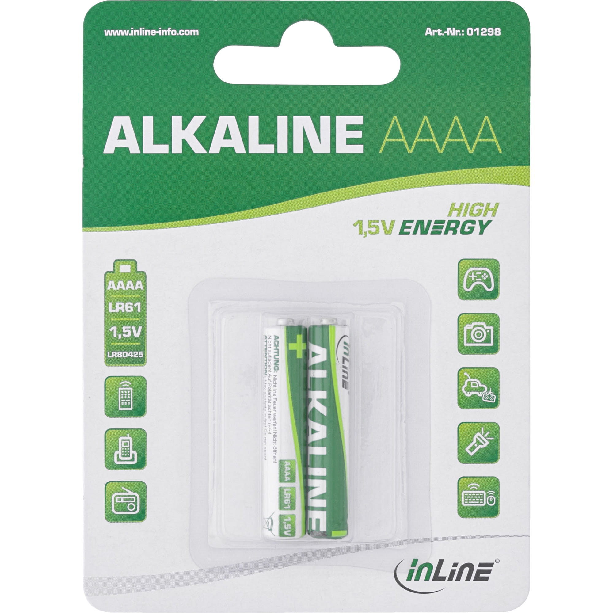 InLine Alkaline Batterien  - AAAA - 2er