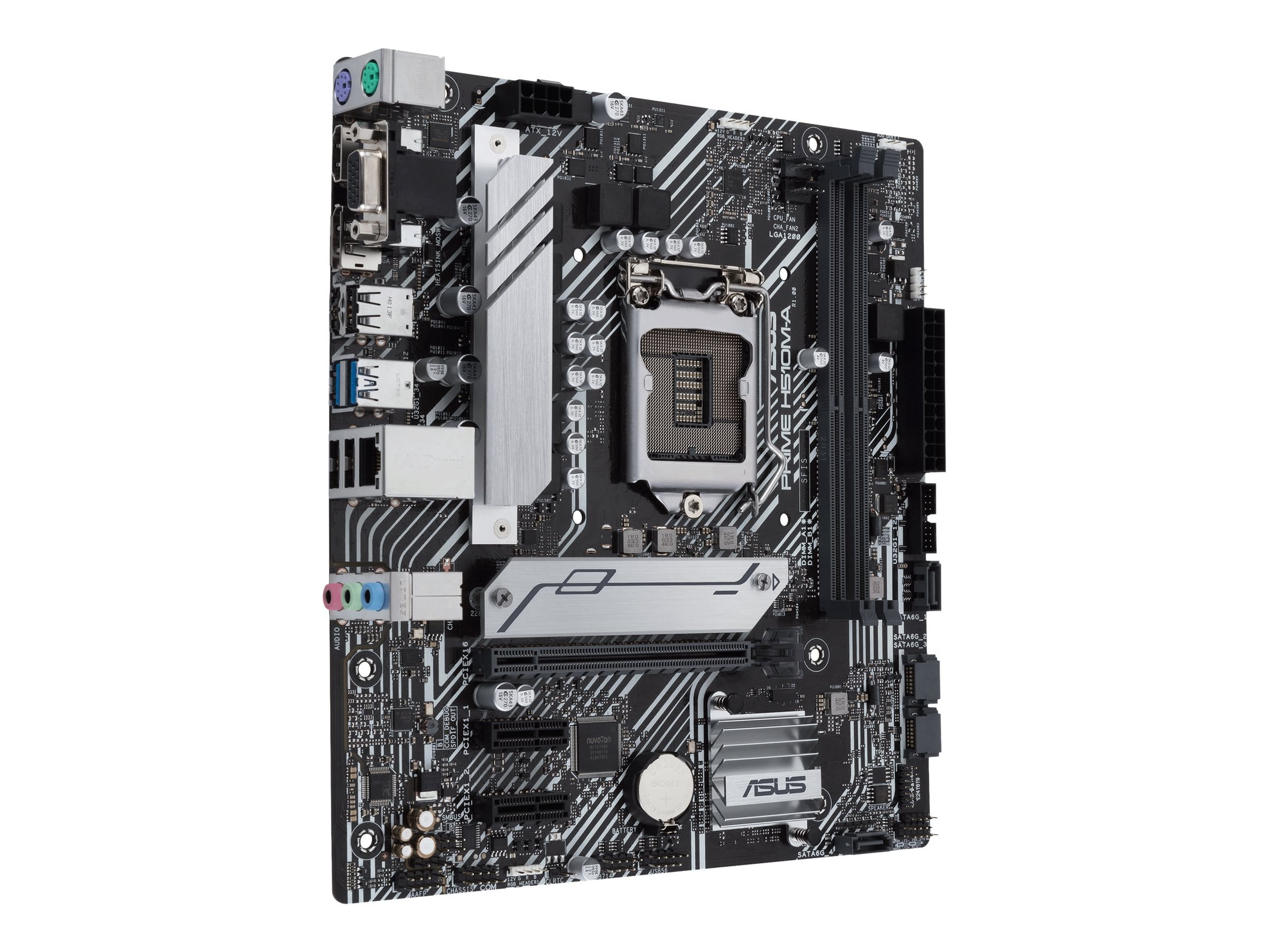 ASUS PRIME H510M-A - Motherboard - micro ATX - LGA1200-Sockel - H510 Chipsatz - USB 3.2 Gen 1 - Gigabit LAN - Onboard-Grafik (CPU erforderlich)