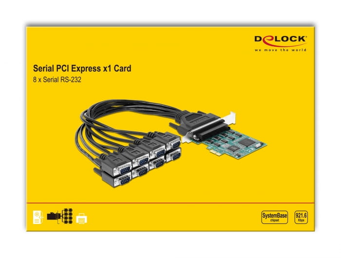 Delock Serieller Adapter - PCIe 1.1 - RS-232