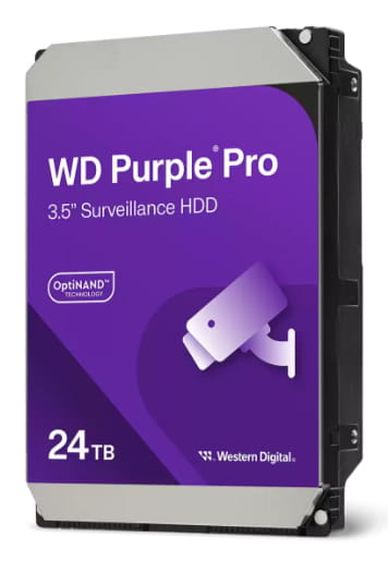 WD Purple Pro WD241PURP - Festplatte - 24 TB - Überwachung, intelligente Videoübertragung - intern - 3.5" (8.9 cm)