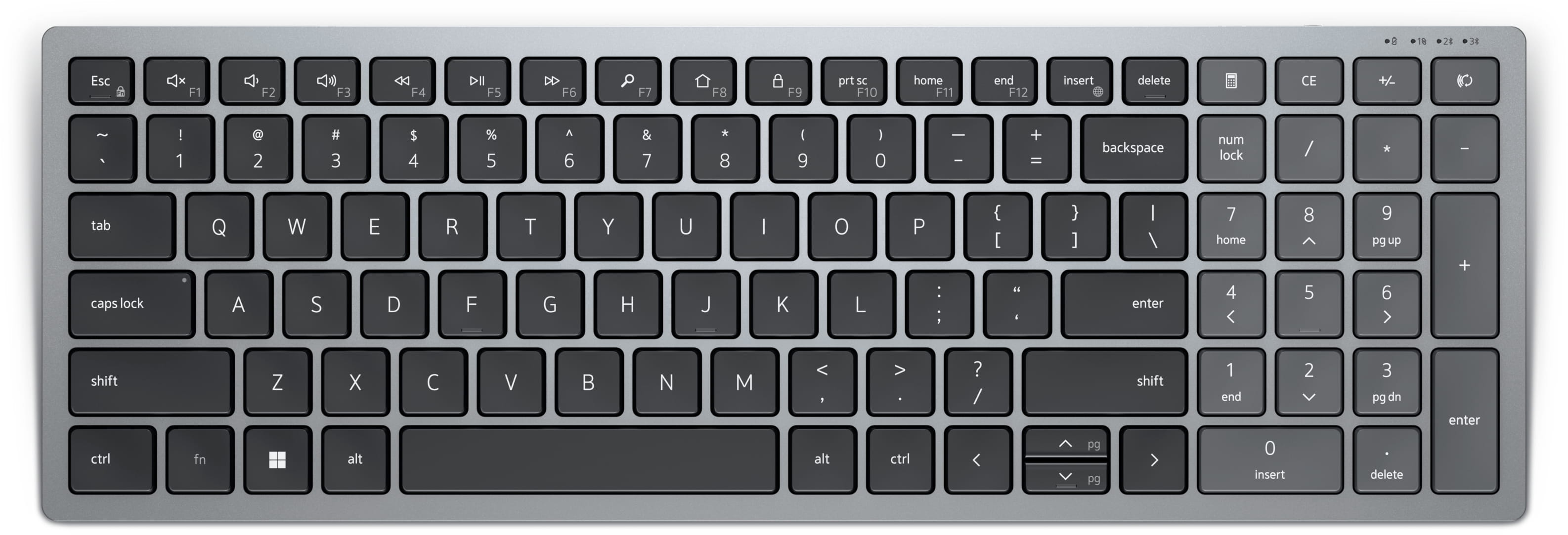 Dell KB740 - Tastatur - kompakt, mehrere Geräte