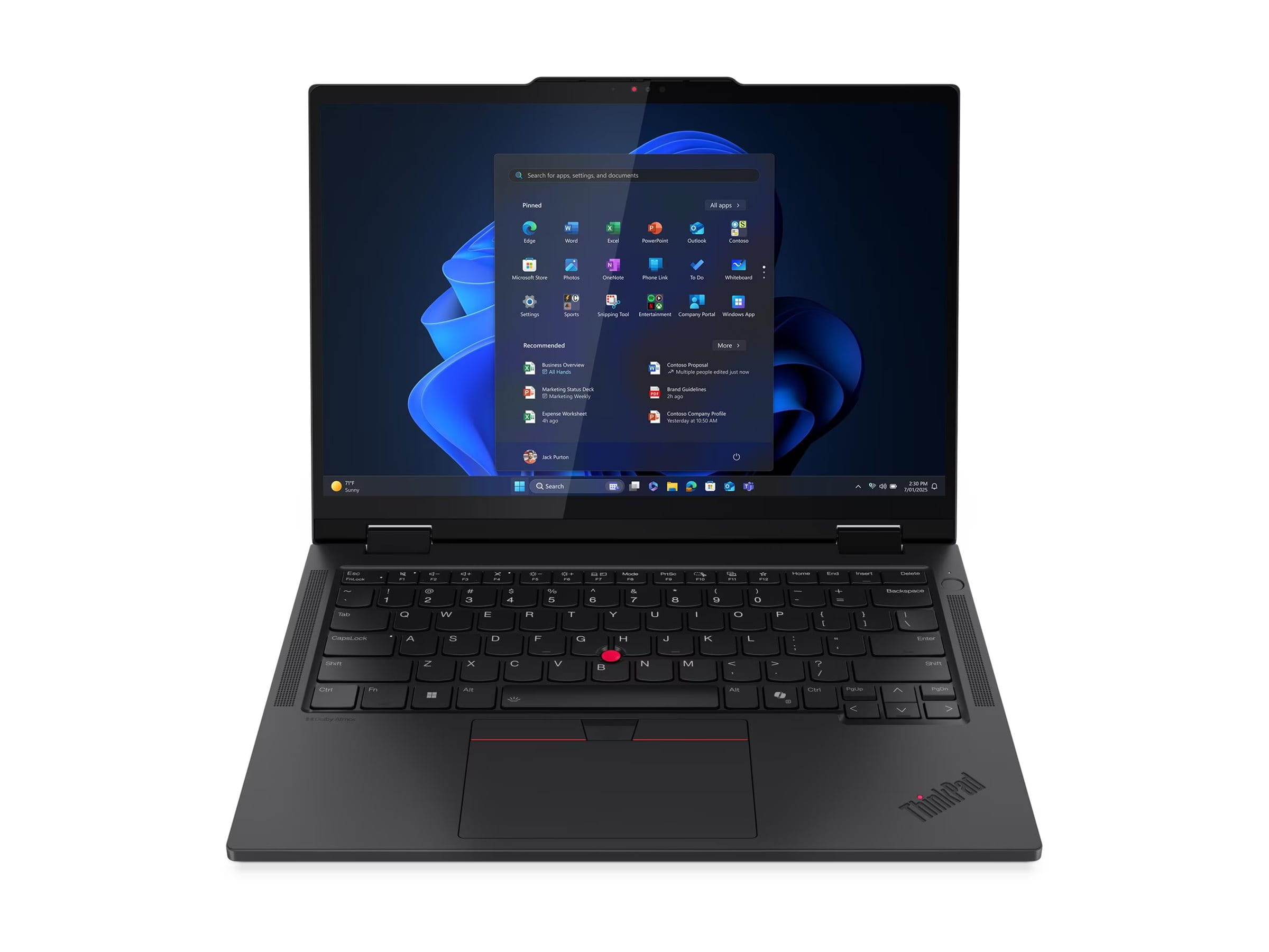 Lenovo ThinkPad T14s 2-in-1 Gen 1 21R3 - Flip-Design - Intel Core Ultra 7 255U - Win 11 Pro - Intel Graphics - 32 GB RAM - 1 TB SSD, NVMe - 35.6 cm (14")
