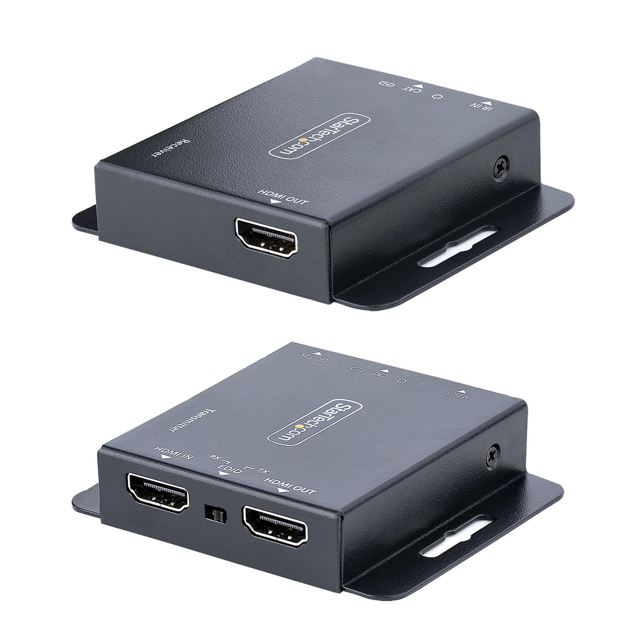 StarTech.com HDMI Ethernet Extender über CAT6/CAT5, 4K 30Hz/40 m oder 1080p/70 m, HDMI over Ethernet/IP Extender, HDMI Lan Transmitter und Receiver Kit, HDMI Verlängerung, IR (EXTEND-HDMI-4K40C6P1)