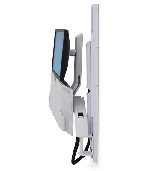 Ergotron Befestigungskit (CPU-Halter, Tastatur-Tablett, Monitorhalterung) - für LCD-Display / PC-Ausrüstung - mittlerer CPU-Halter - Aluminium, hochwertiger Kunststoff - weiß - Bildschirmgröße: bis zu 61 cm (bis zu 24 Zoll)