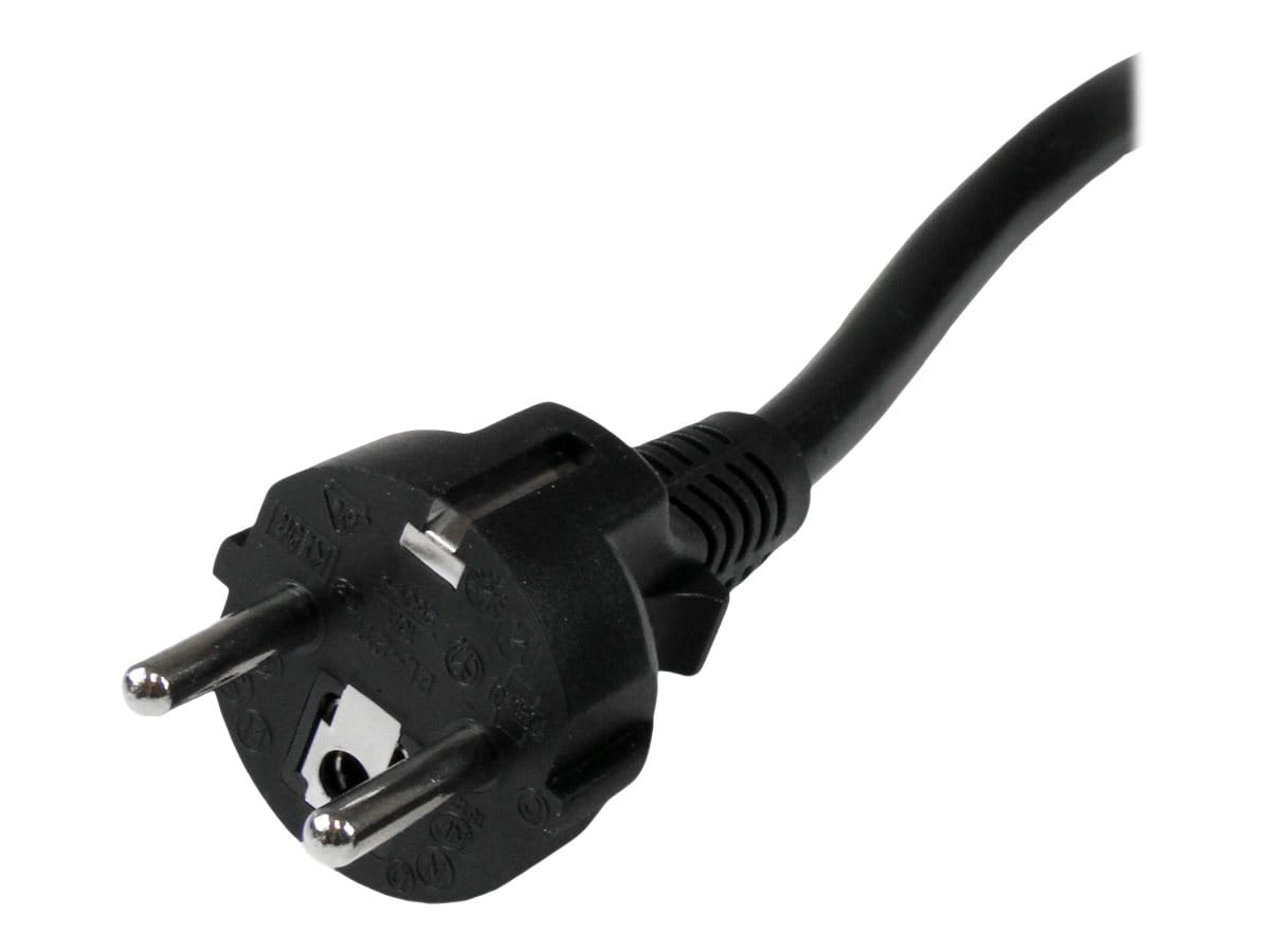 StarTech.com 2 m Computer Stromkabel, 16AWG, EU Schuko auf C19, 16A 250V, Ersatz AC Stromkabel, Drucker Stromkabel, PC Netzkabel, Monitor Stromkabel - UL gelistet (PXTEUC192M)