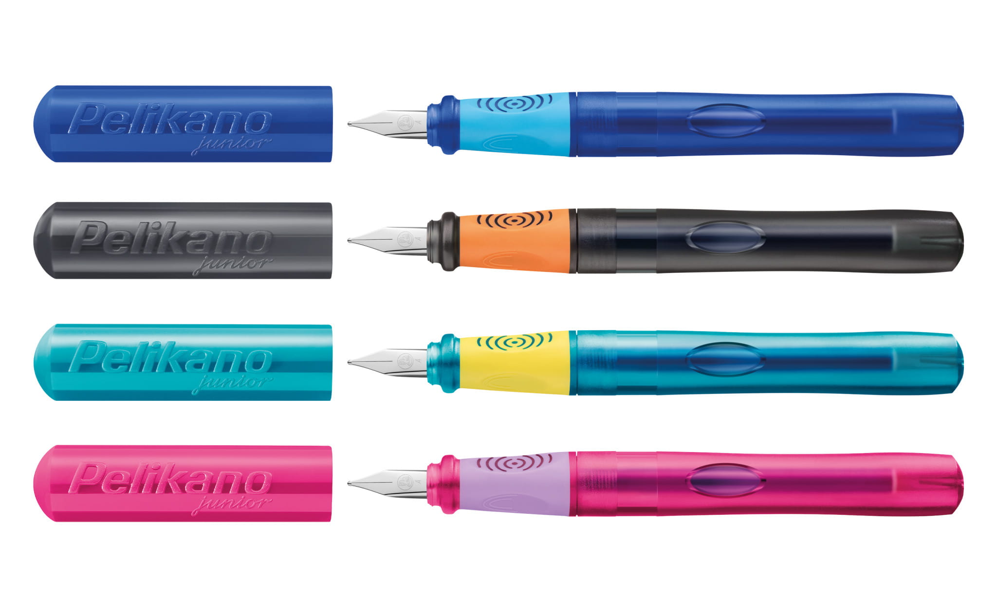 Pelikan 824897, Gemischte Farben, Kartuschenfüllsystem, Blau, Recycelbarer Kunststoff, Edelstahl, Rechtshändig